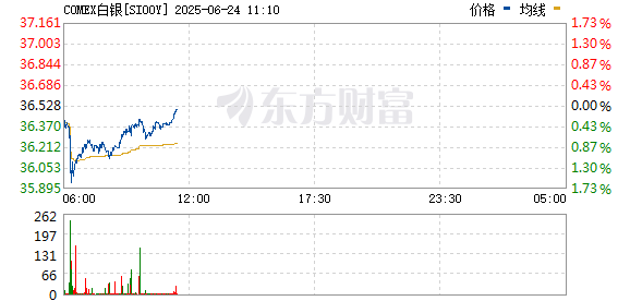锦富优 COMEX期银日内涨超6%